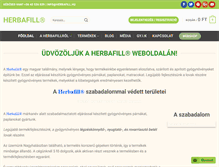 Tablet Screenshot of herbafill.hu